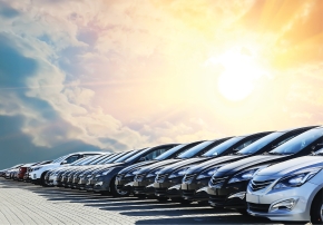 Line of cars