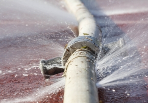 burst water pipe